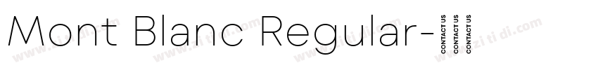 Mont Blanc Regular字体转换